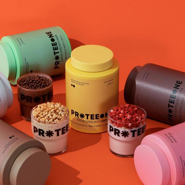 [490g x 2통] 프로티원 단백질 다이어트 쉐이크 + 보틀(곡물 초코 딸기 녹차 흑임자 커피맛)
