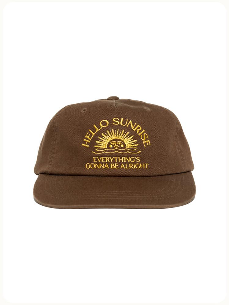 [헬로선라이즈]  HS Arch Logo 5Panel Cap (Brown) 아치 로고 5패널 캡