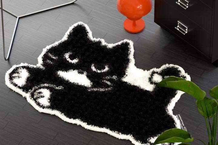BLACK MERO 포인트 러그 발매트