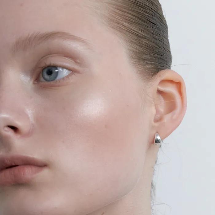 [Silver] New Mini Cone Ring Earrings (XS/S) (L251MER030)