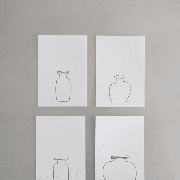 [YOKO ANDERSSON YAMANO & PAPIER LABO.] GLASS BOTTLE CARD