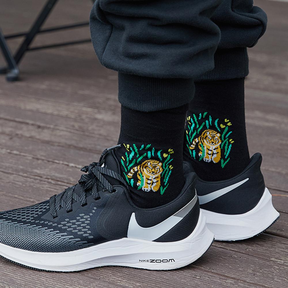 [Organic cotton] Tiger (black)  호랑이 양말