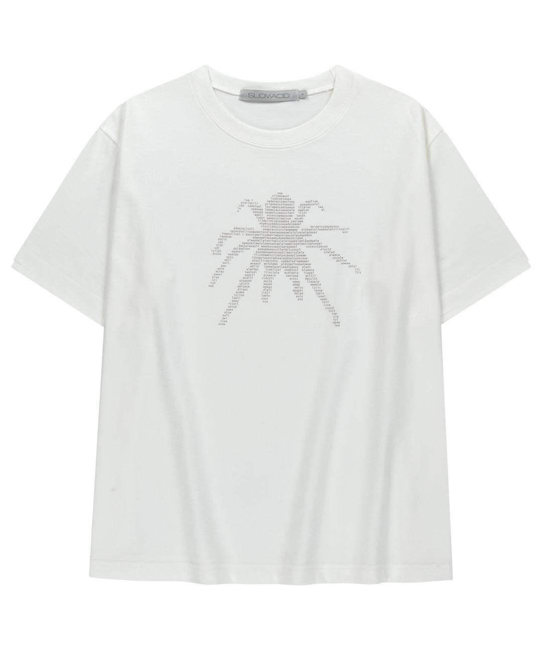 ASCII SPIDER T-SHIRT [WHITE]