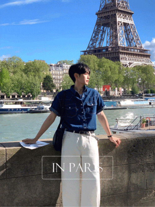[in Paris] 에펠 웨스턴 데님 청셔츠