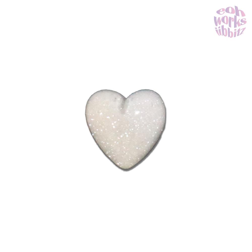 ivory pearl heart button / 아이보리 펄 하트 하트펄 베이지