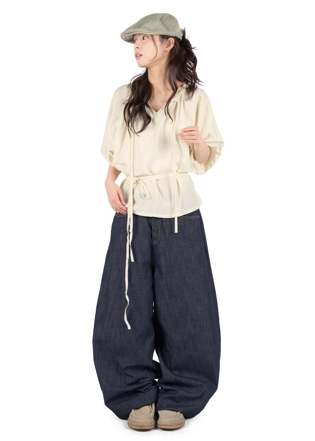 SUMMER NONFADE RAW JEANS