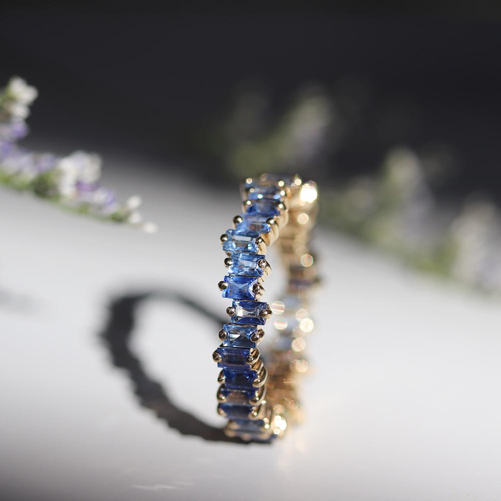 marche blue sapphire eternity ring