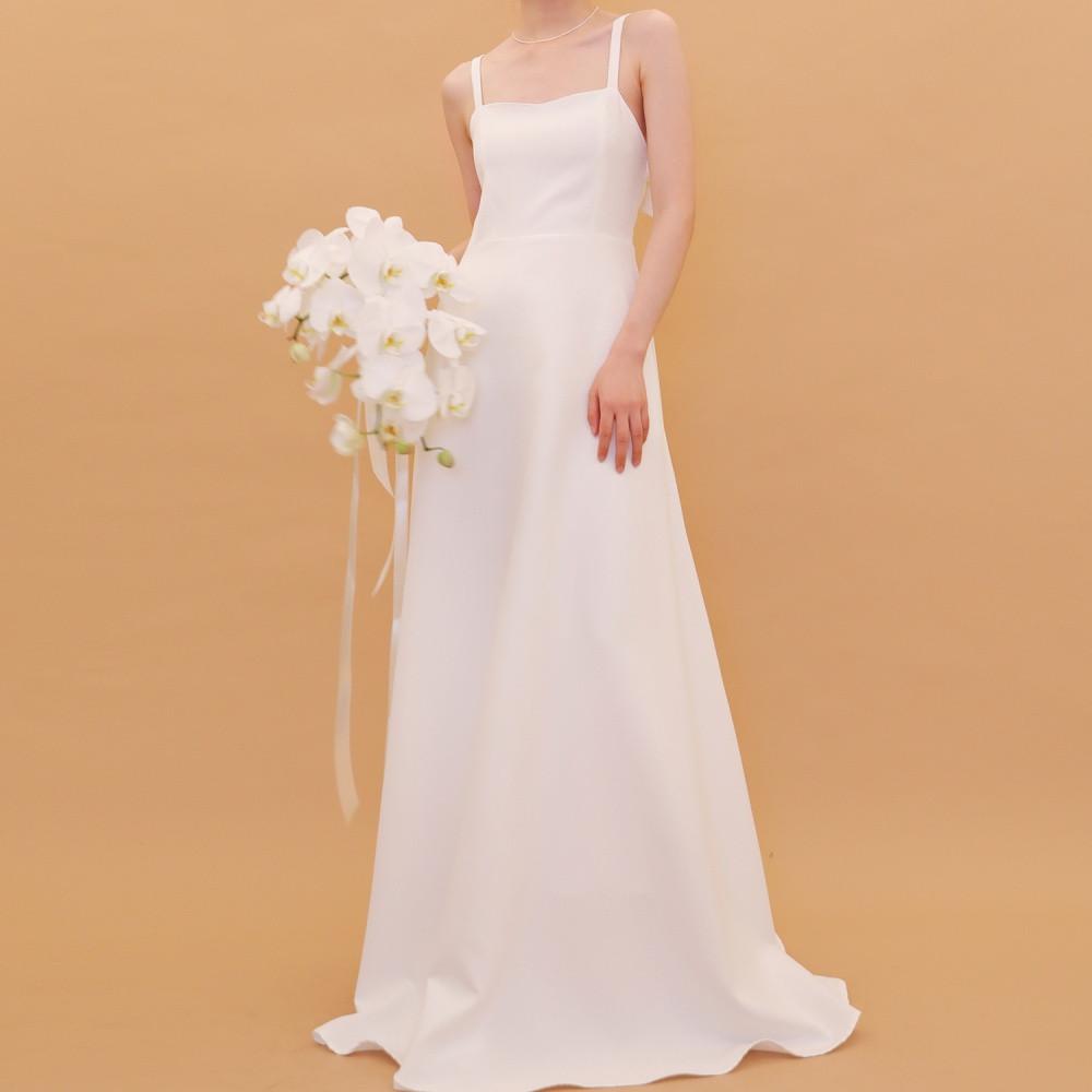 리마인드 셀프웨딩 제주스냅촬영 이브닝 피로연 화이트롱드레스