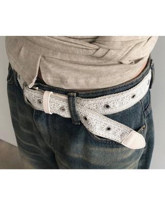 lace embroidery belt