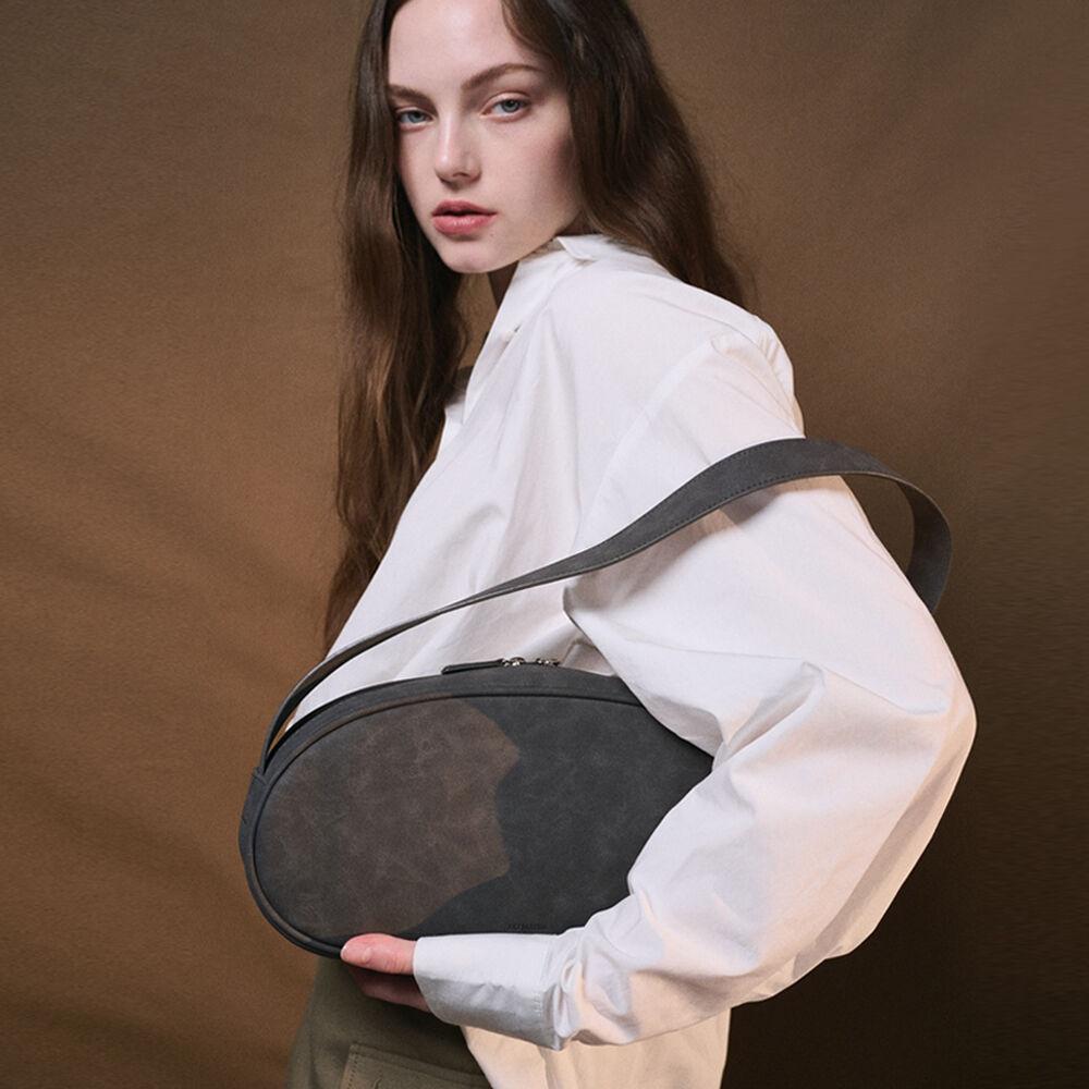 Stone bag suede gray