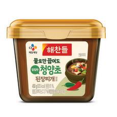 해찬들 그대로 끓여먹는 된장찌개 매운 청양초 전용 된장  450g, 1개