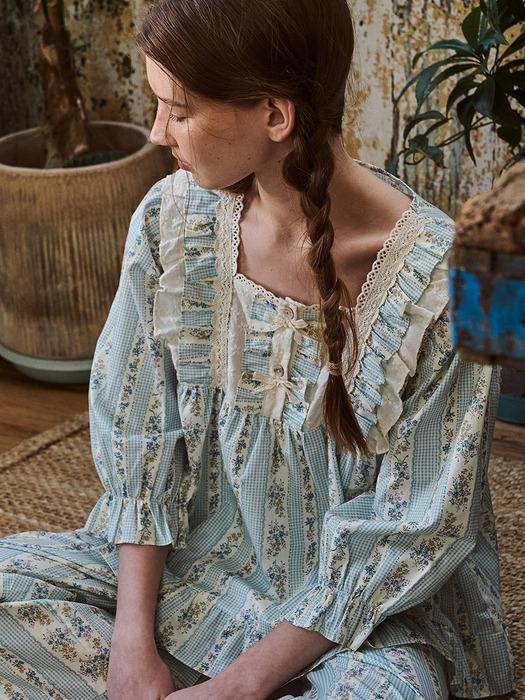 앤의 블루벨 7부 투피스 빈티지블루 (40수)