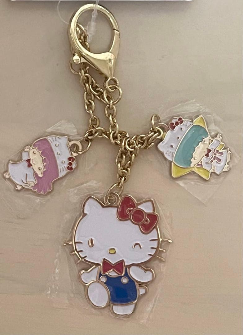 キティ キキララ バッグチャーム 50周年 コラボ しまむら キーホルダー