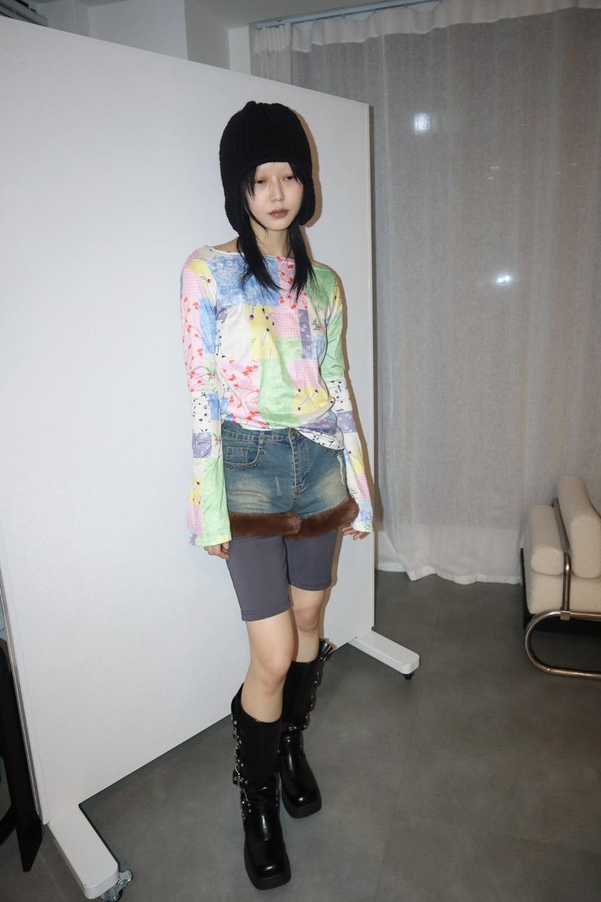 당일출고) lilla patch print t
