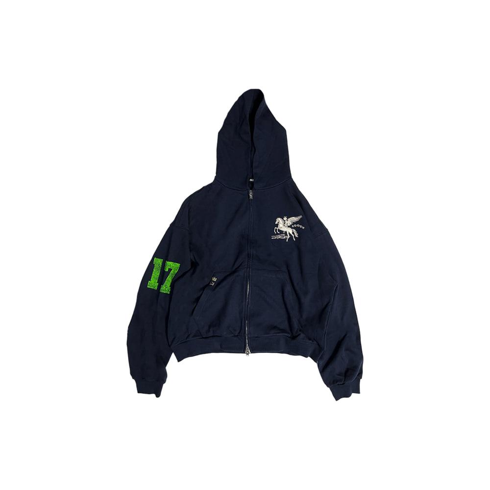 [PACOSPLY : 파코서플라이] FALLING ANGEL ZIP UP  HOODIE NAVY