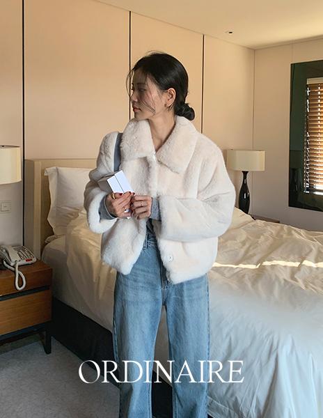 당일발송♥ [ordinaire] 원트 퍼 자켓 (크림/단독주문시당일발송)