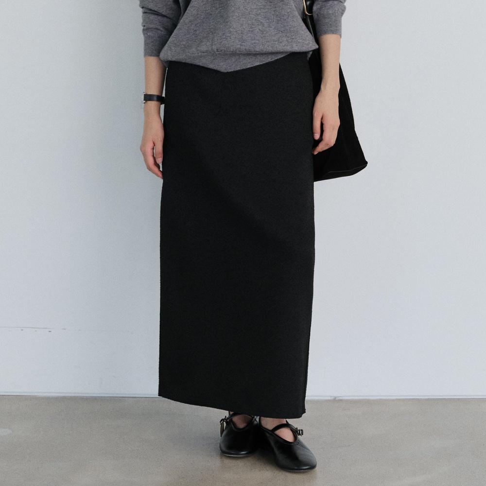 [1차 리오더] Grown back slit maxi skirt_2colors