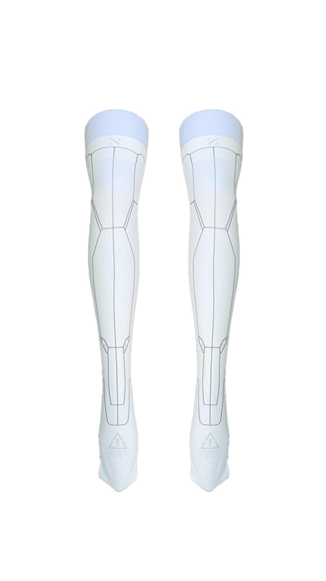 [ctctyo] Mechanical Knee High 04 (white)