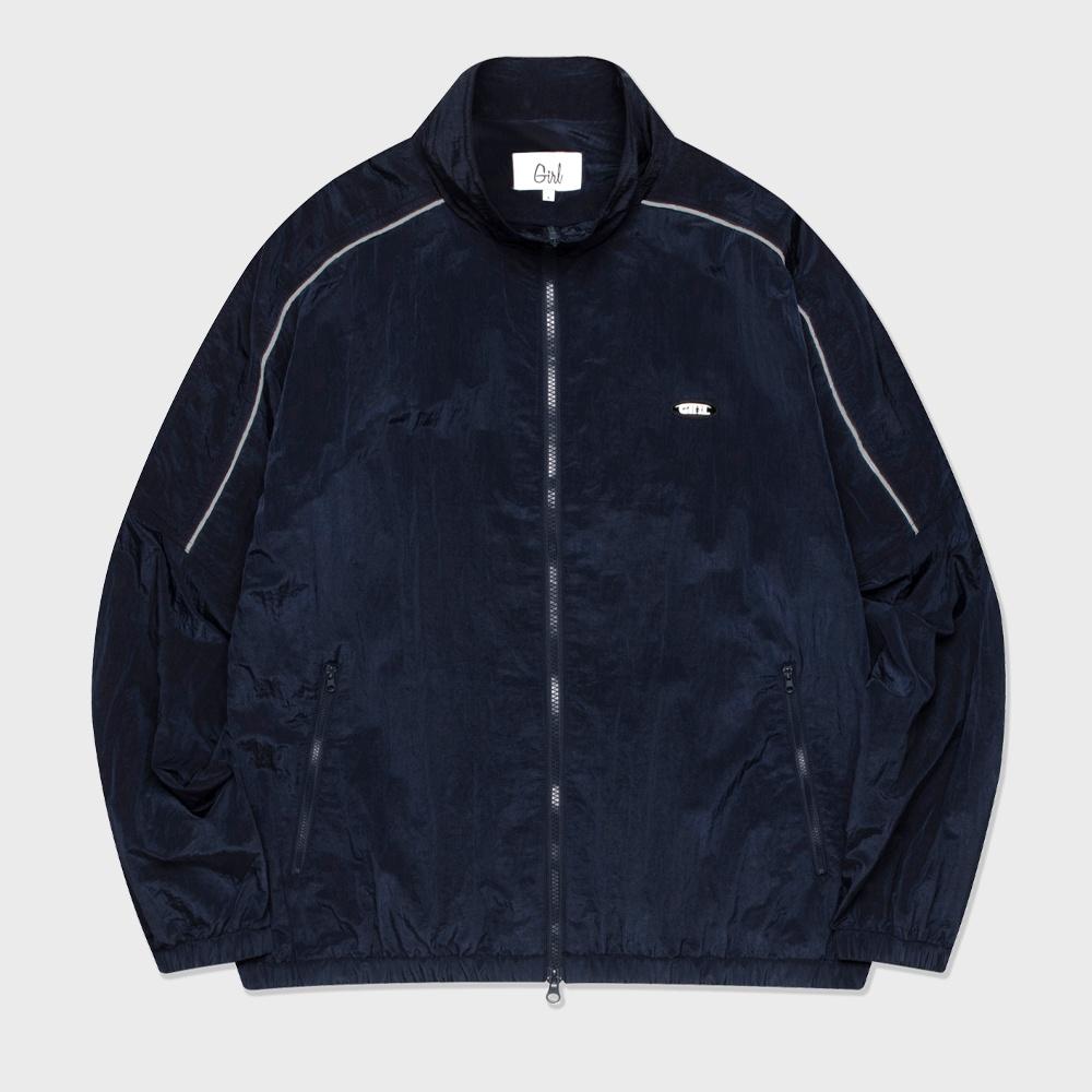 ADVERTYPE LOGO WINDBREAKER JACKET navy