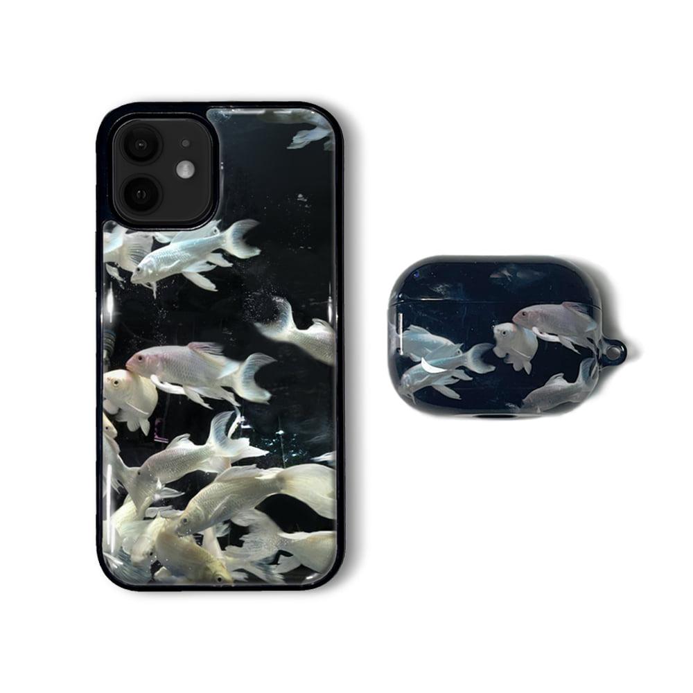 White Fish 에폭시 케이스/ white fish 에어팟 버즈 유광 하드 케이스[세트할인-3490]