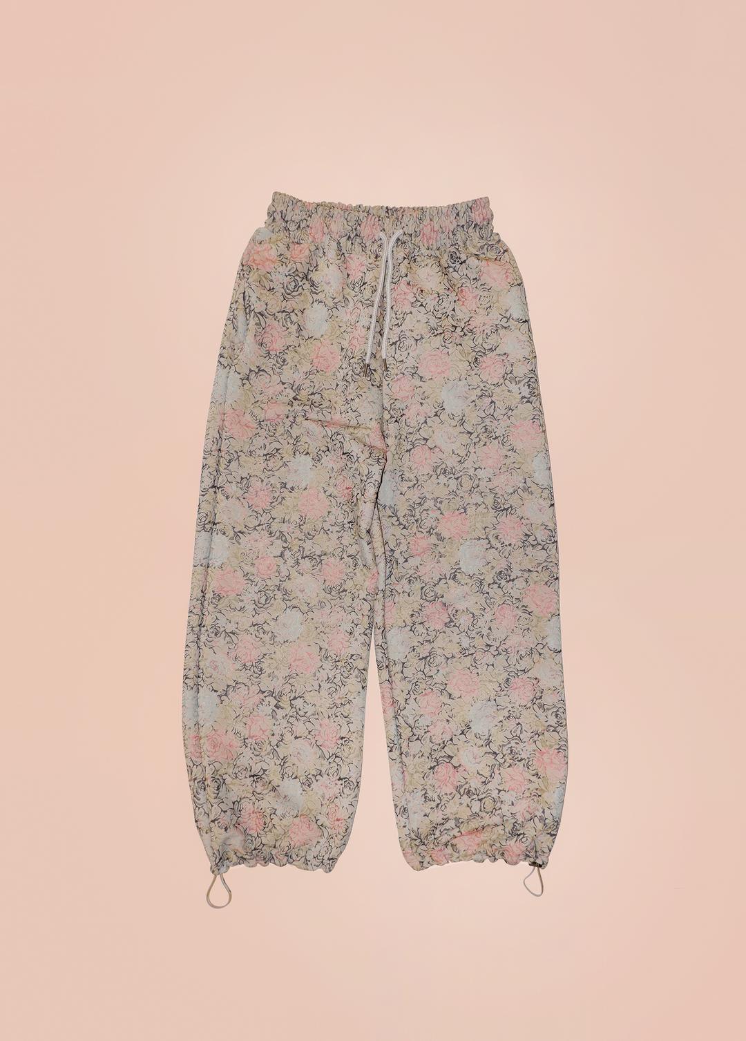 Jacquard Rose Banding Pants