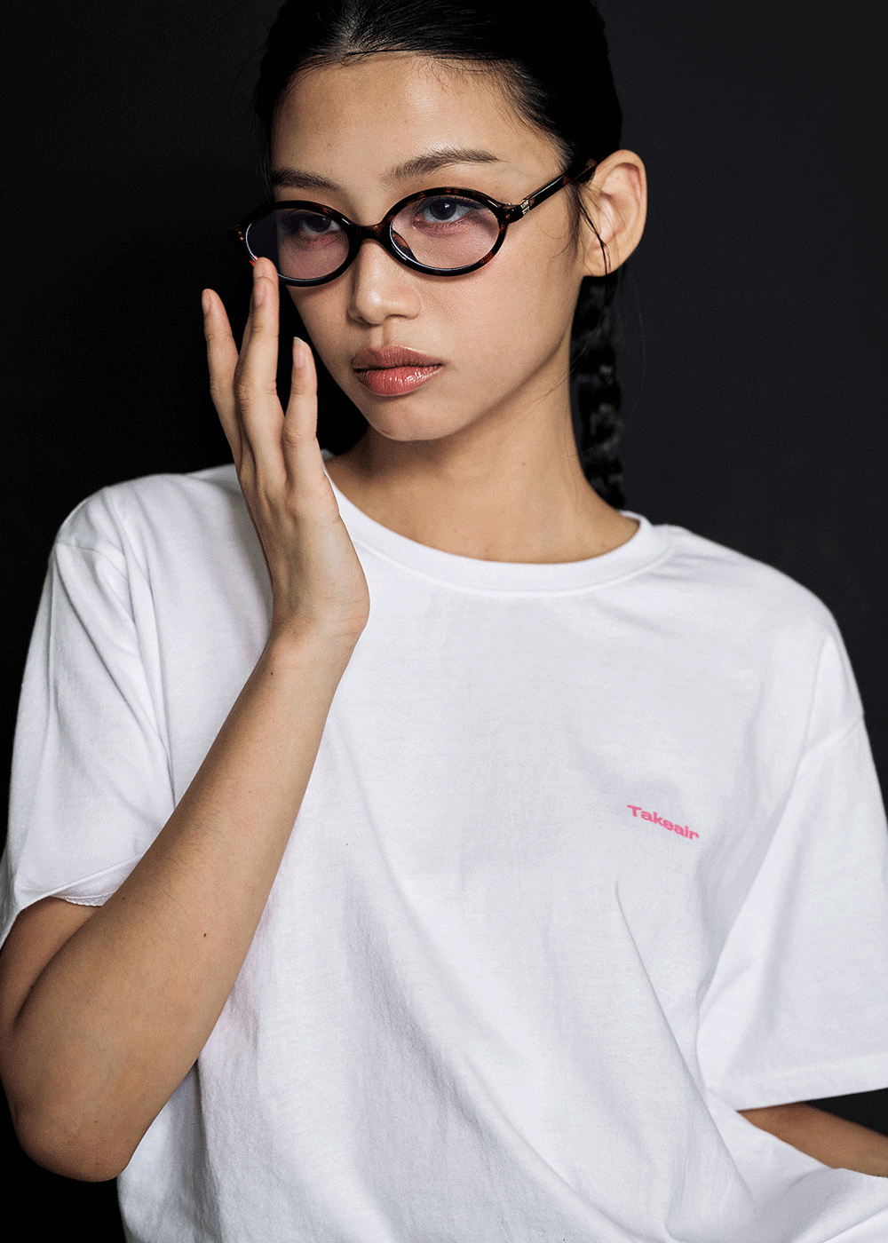 Oversized Ribbon Short-sleeved shirt