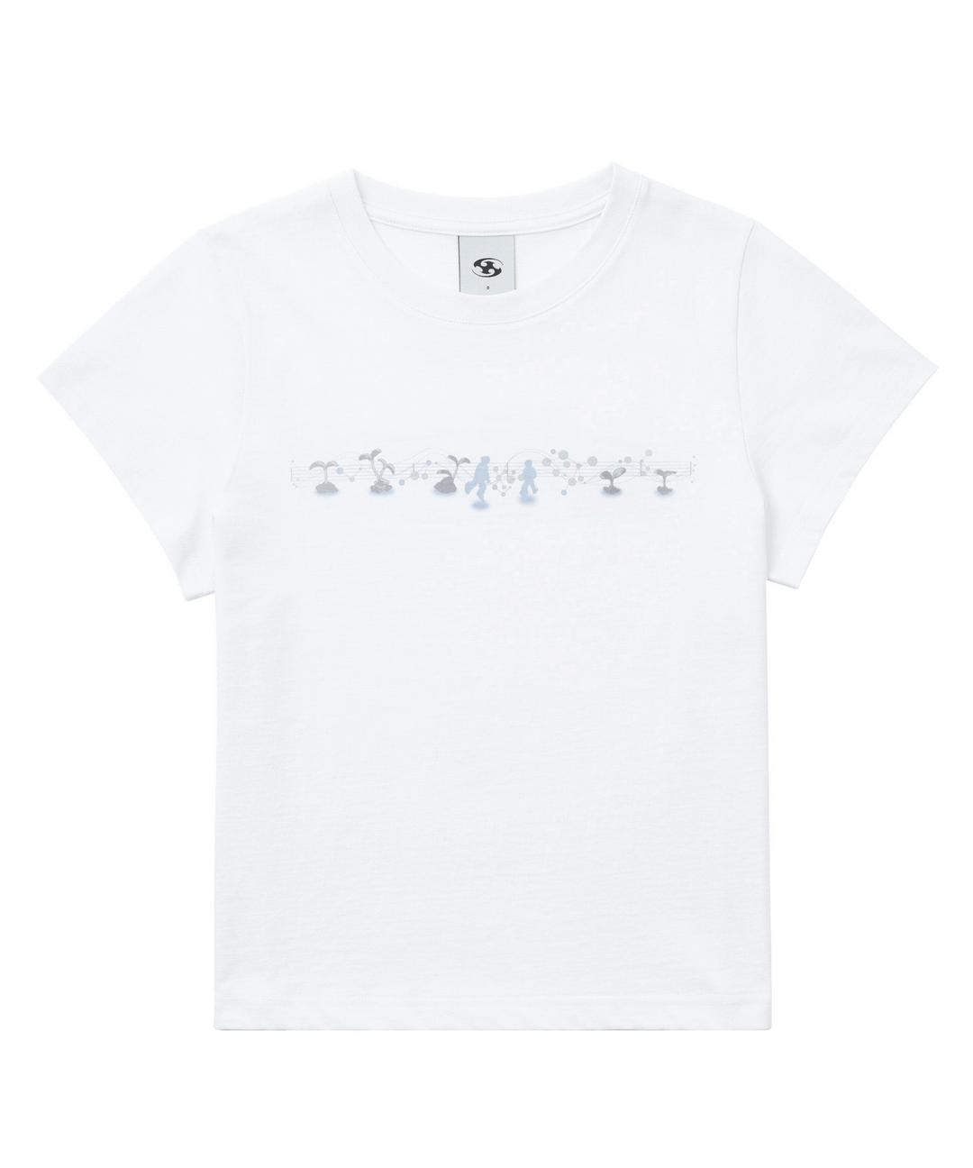 GREEN CIRCULAR T-SHIRT_0 [WHITE]