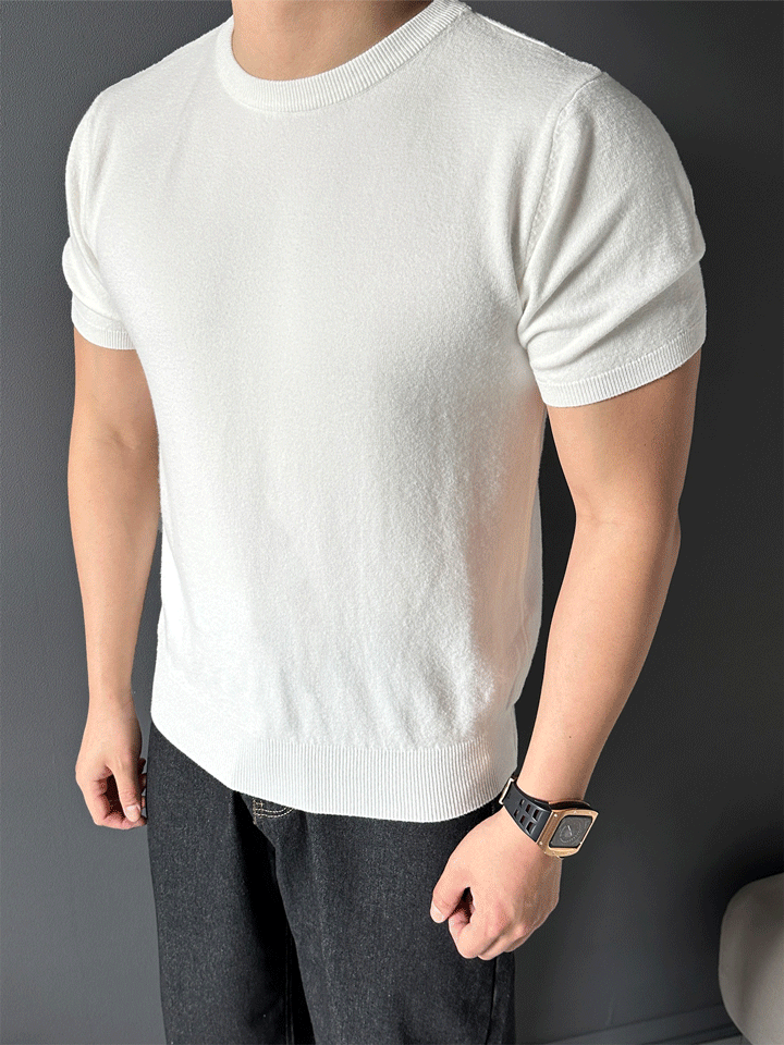 소프트 반팔 니트 M - 3XL 10Color 남여공용