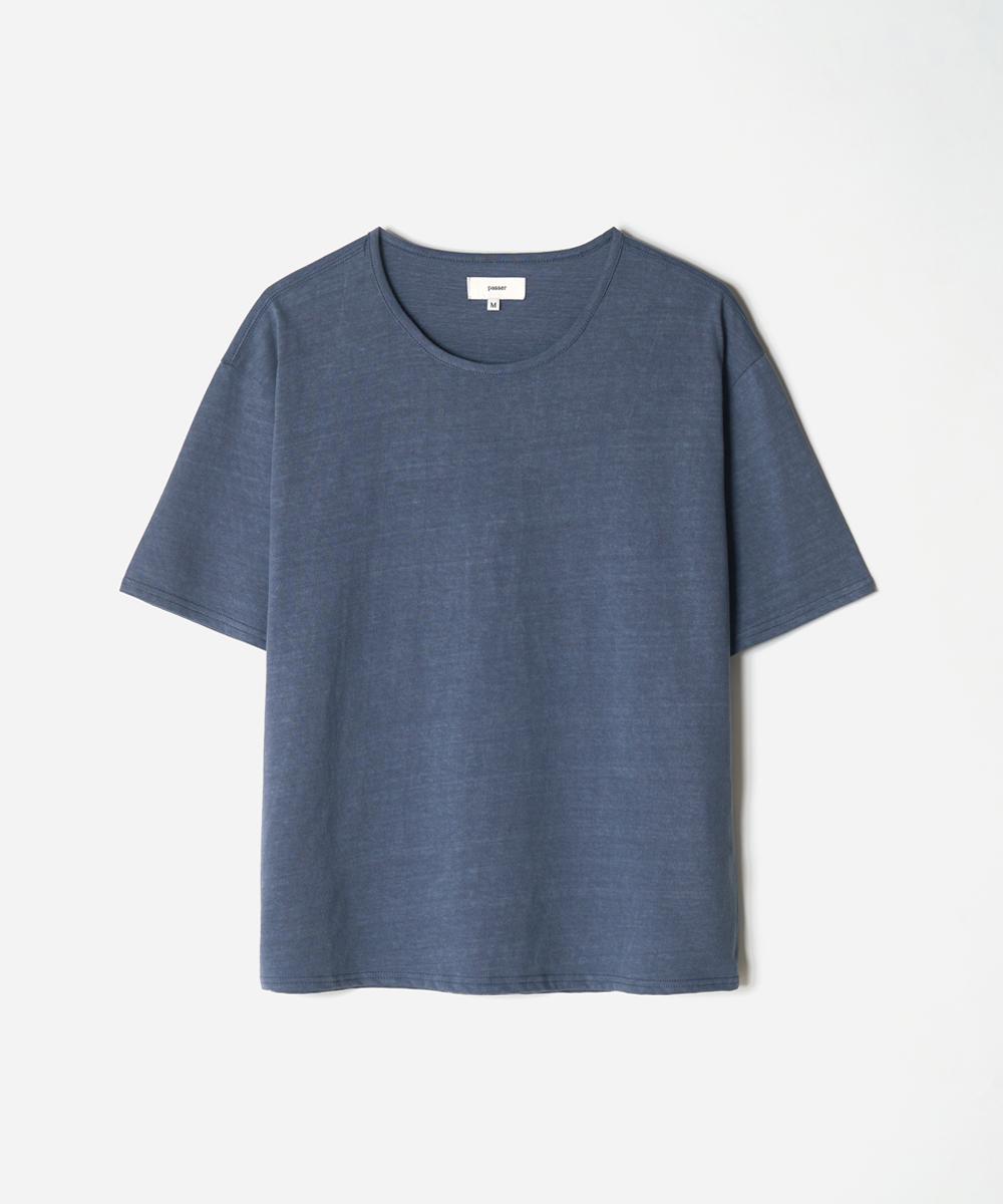 3rd | Relaxed Crop T-Shirt VINTAGE BLUE