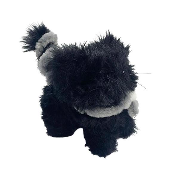 (Fluffy day) Myomyo Cat Keyring Black