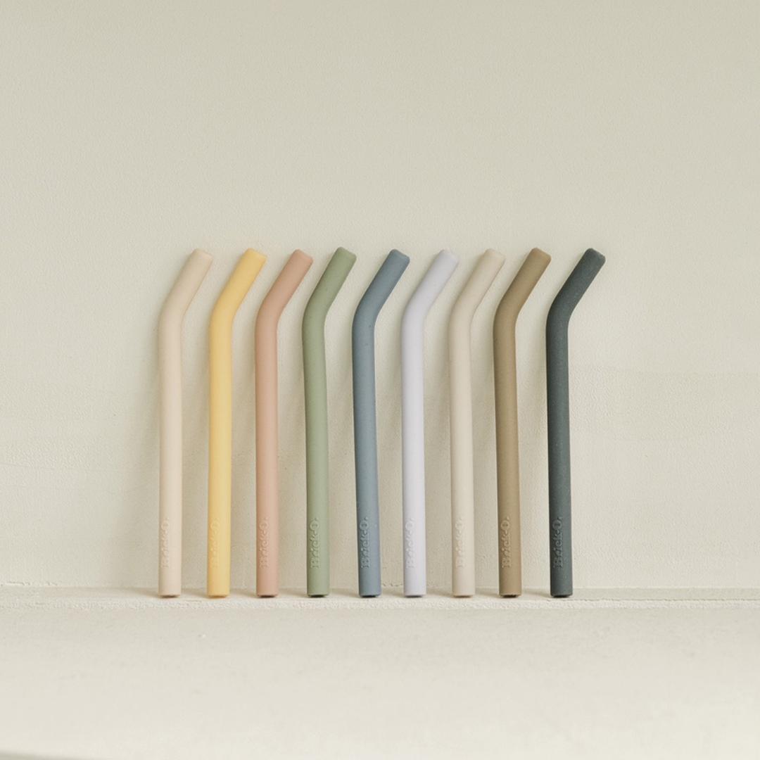 브릭오 실리콘 빨대 3컬러 세트