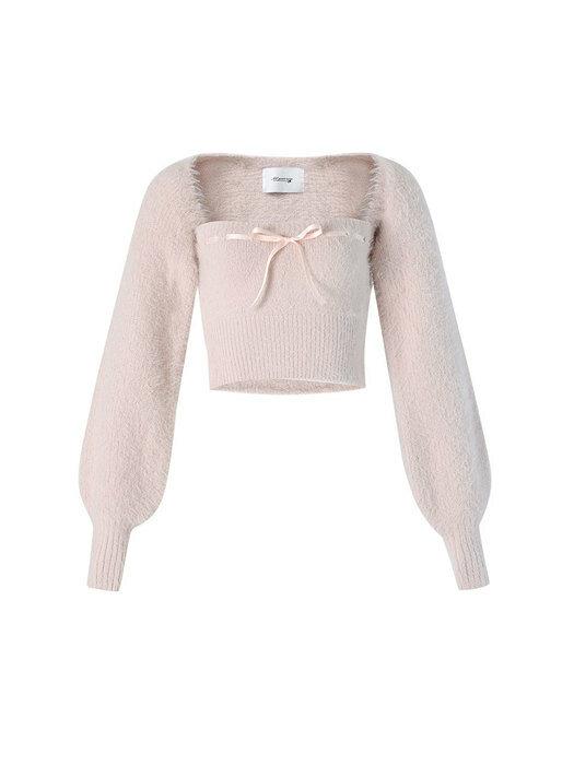 Soft effy bolero set (Pink)