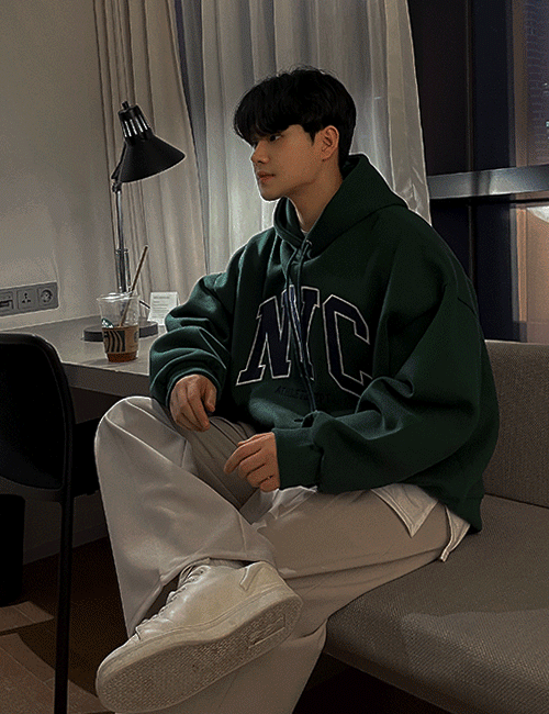 [당일발송]NYC 오버핏 후드티