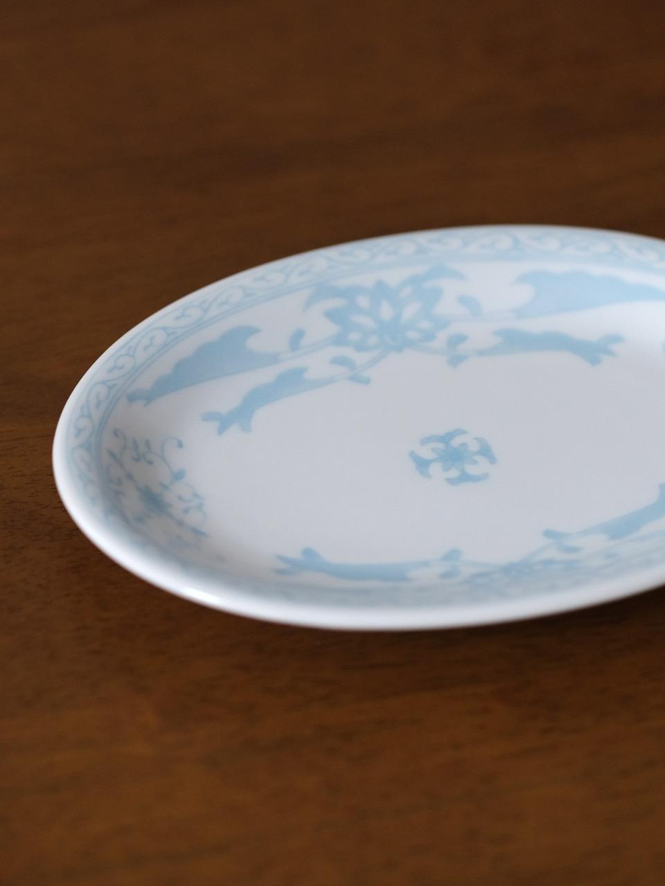 하늘꽃무늬 오벌 플레이트