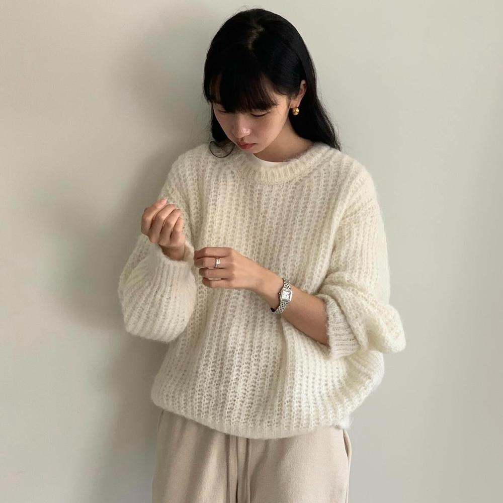 jinsim 진심 알파카풀오버니트 라운드풀오버 (3color)