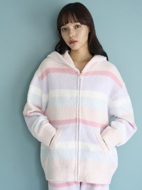 BABY MOCO 컬러풀 보더 후디 PWNT255062