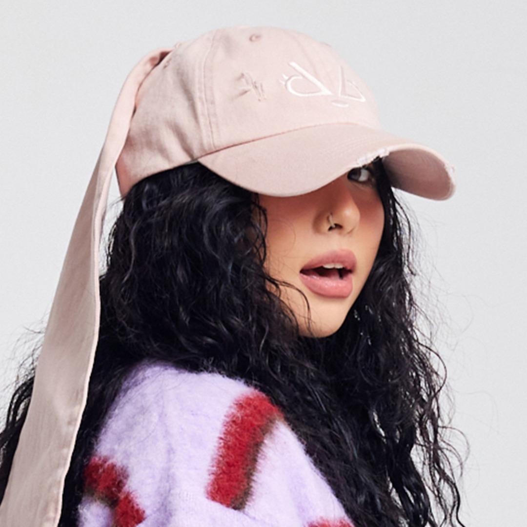 [블랙샌즈] 두니빗 면 데미지 볼캡 인디핑크