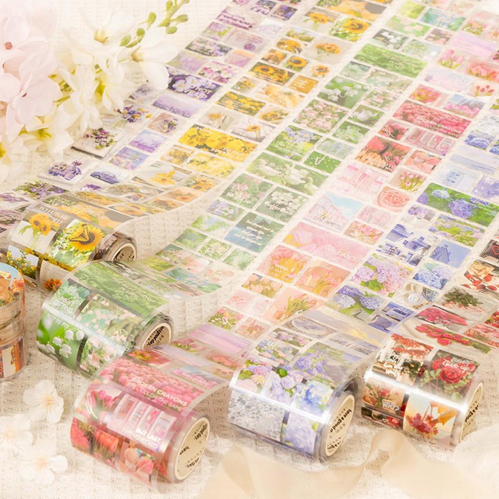 빈티지다꾸 감성 플라워 pet 마스킹 테이프