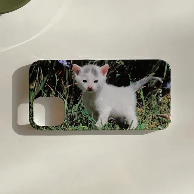 [flowery baby kitten glossy hard case] 아기 꽃 고양이 폰케이스 아이폰 갤럭시 동물케이스