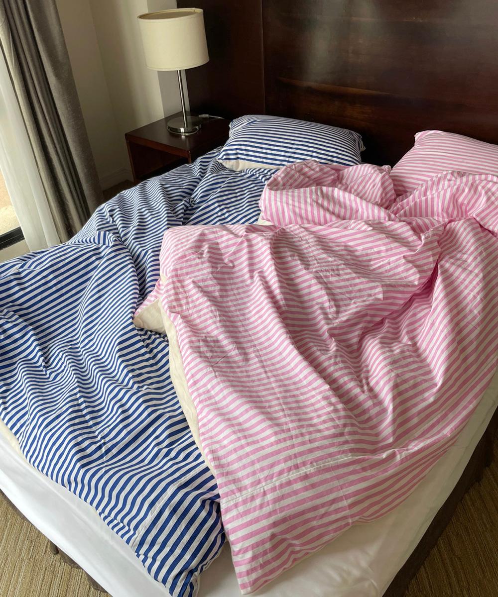 Winter Striped bedding cover Set