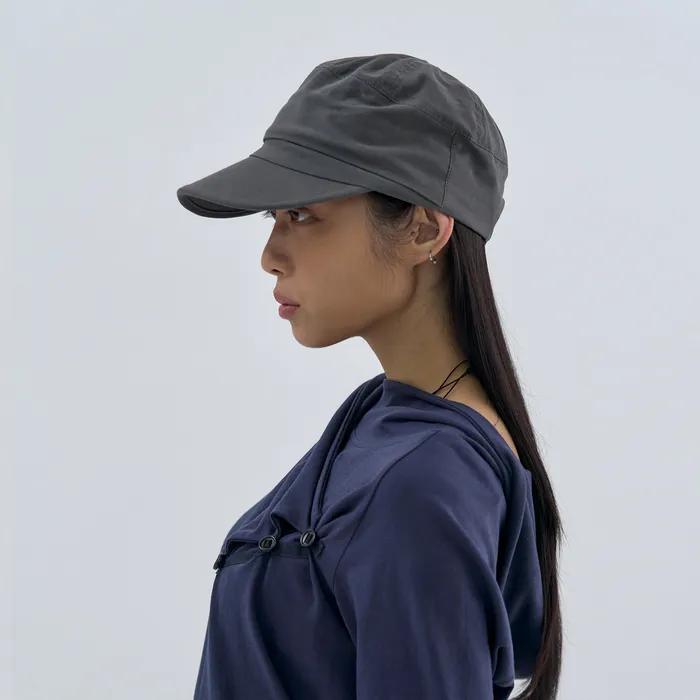 Cotton Combat Cap Charcoal