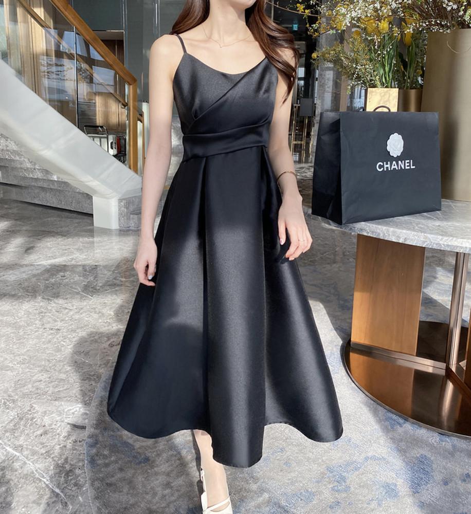 [제작] 블랙 셀프 웨딩 브라이덜샤워 르망디 여신 드레스