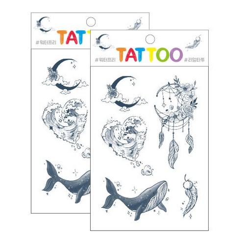 쁘띠팬시 쁘띠타투 TS019, 타투TS-019, 2개 - 헤나/타투스티커 | 쿠팡