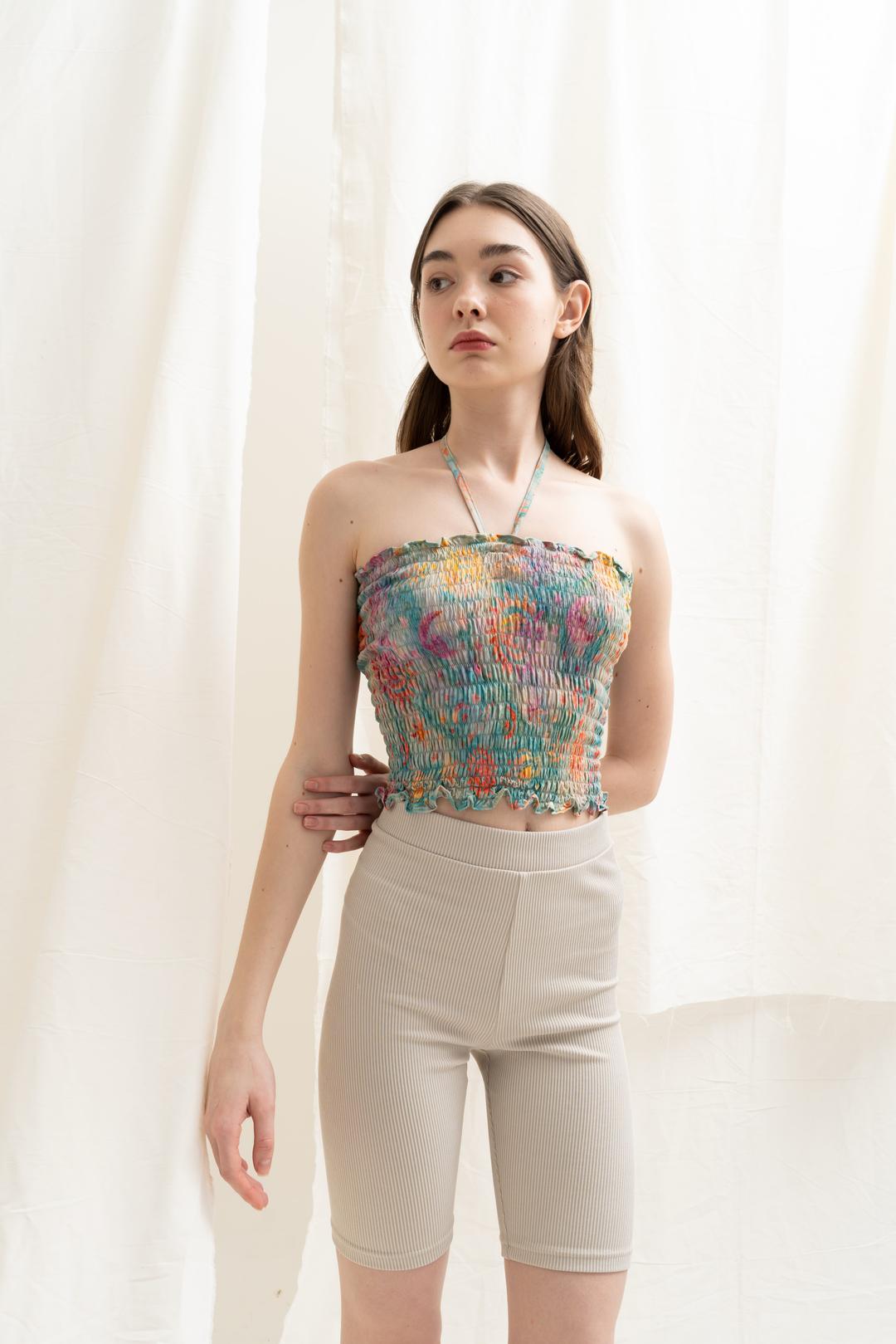 Shirred Tube Top - Aluna