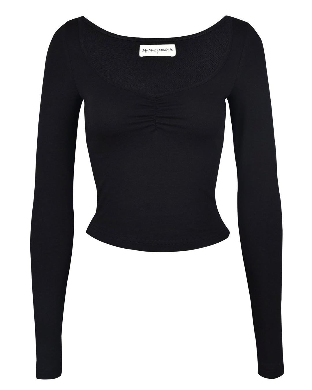 Gather Long Sleeve Tee - Obsidian - XL