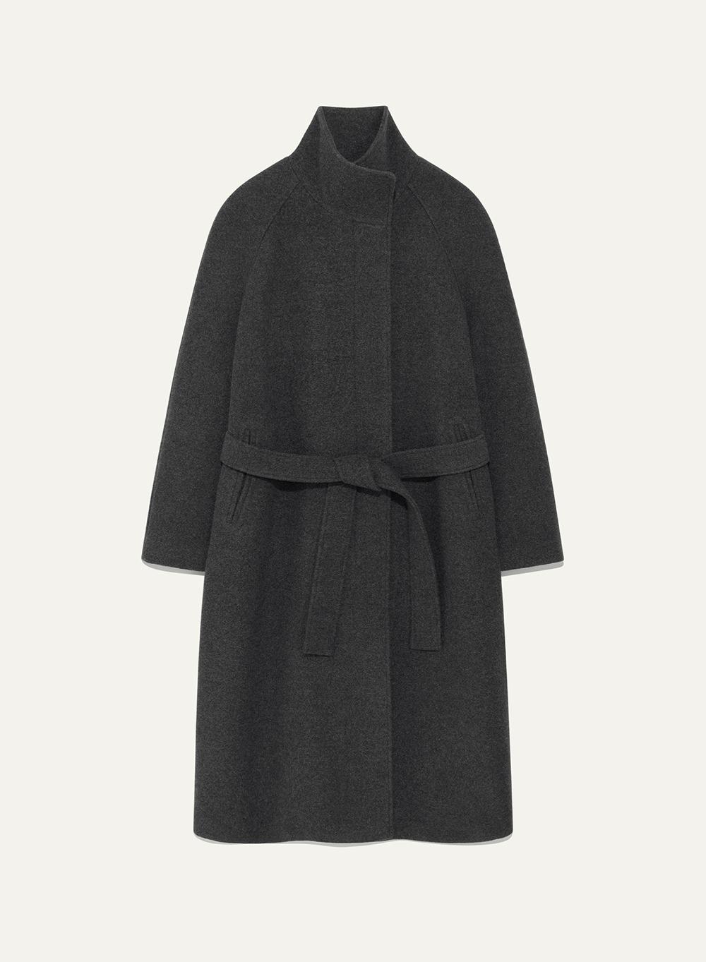 James Felt Coat Ash Melange