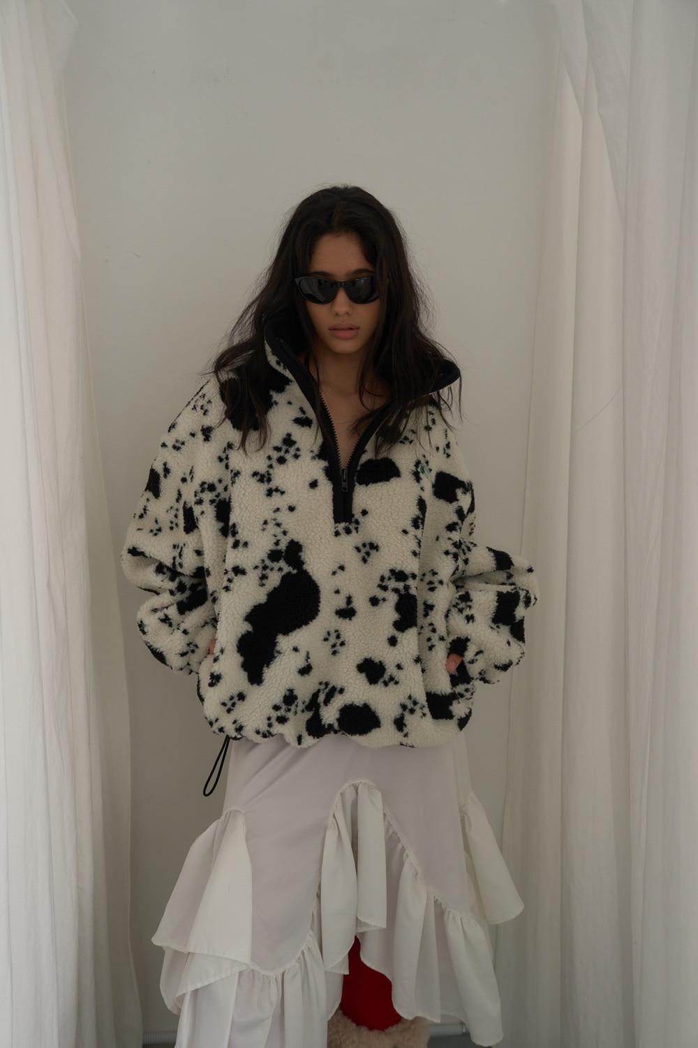 Dalmatian Anorak Jumper / Black