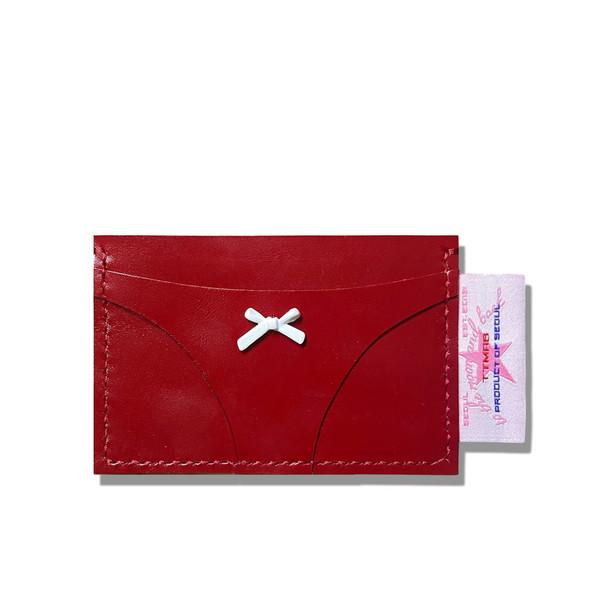 [런칭기념 30% OFF] Bikini Bottom Card Case 티빤쮸 카드지갑 - Fishnet Stockings Red