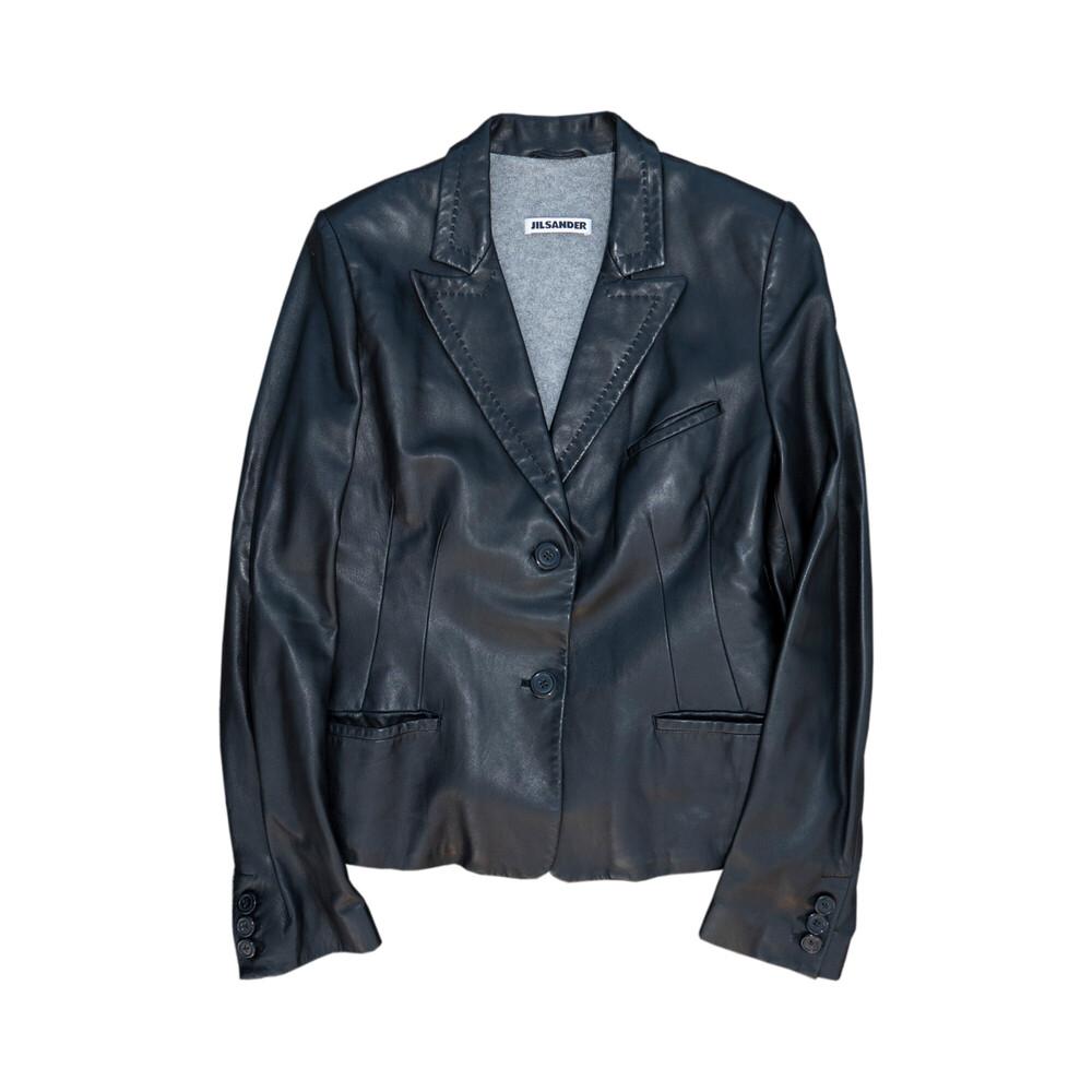 JIL SANDER - Sheepskin Cashmere 2B Jacket (Black)
