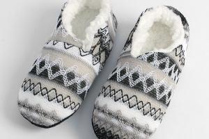 에스닉 겨울 덧신 털실내화 230~245mm 2color